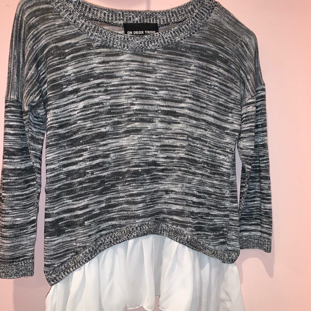 Grey and black Sweater